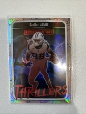 2025 Rookies And Stars NFL Cee Dee Lamb Thrillers Silver Insert Card Cowboys