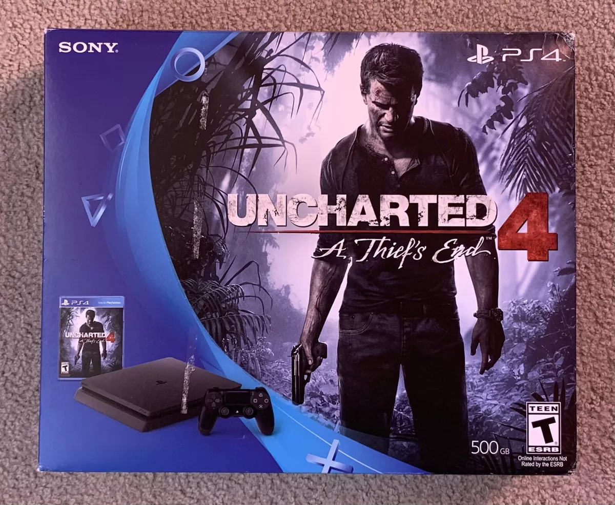 Console Playstation 4 500Gb Slim Com Jogo Uncharted 4 Bundle - Escorrega o  Preço