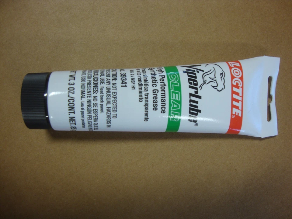 LUBRICANTE LOCTITE VIPER 3 oz GRASA SINTÉTICA TRANSPARENTE ALTO RENDIMIENTO #39341 PERRO GRANDE Foto 2 de 3
