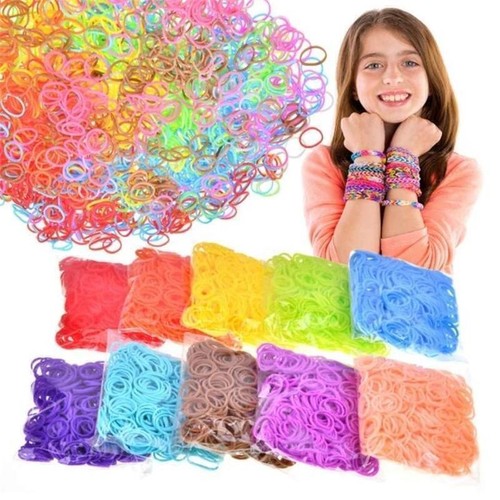 LOOM BANDS ASSORTED BRACELET MAKING MULTI COLOUR 600-15000 RUBBER DIY KIDS UK - Picture 15 of 65