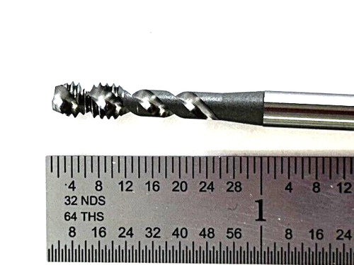 8-32 GH2 2 FLUTE SPIRAL FLUTE BOTTOMING TAP HY-PRO FOR ALUM OSG 2953100 - Afbeelding 6 van 7