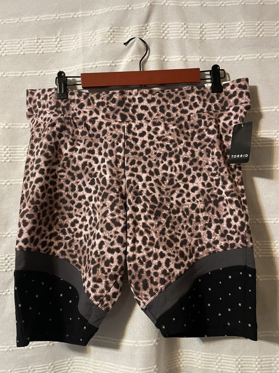 Torrid Chee Leo Stars Block Cotton Bike Shorts Women Sz X New