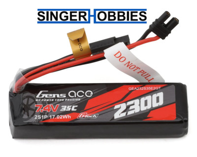 GENS ACE GEA232S35E2GT 2S 35C G-Tech Lipo Battery Pack 7.4V 2300mAh iEC2 HH