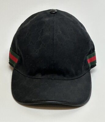 【GUCCI】HAT BASEBALL UOMO◆200035KQWBG Gucci Original Men's Canvas Hat With Web|XXL Strap Back