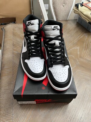 Size 10 - Air Jordan 1 Retro High OG 'Black Toe' 2016 555088-125