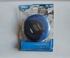 RCA RP3013 Personal CD Player w/ FM Tuner CD/CD-R/CD-RW 2010 Blue/Black READ