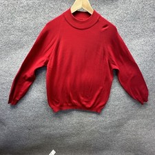 Marshall Field Company Shirt Men Large Red Nylon 70-80's Y2K Vintage Golf