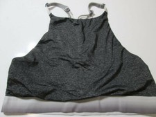 Victoria Secret Sport Bra Size M Dark Gray Wireless Unlined Crossback Pullover