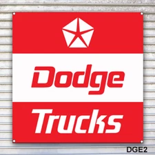 Classic Dodge Trucks Dealer (1980-1993) Sign Banner Wall Art