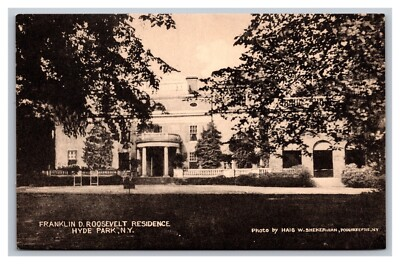 #ad Hyde Park New York Franklin D Roosevelt Residence photo by Shekeruian Postcard $5.54