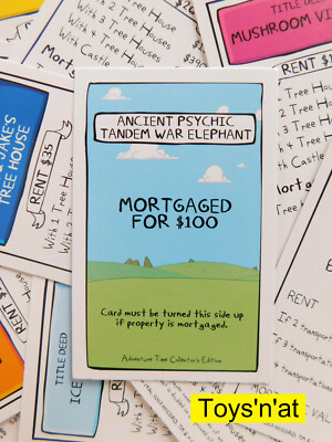 Monopoly Adventure Time Property Deed Card (One, Your Choice)