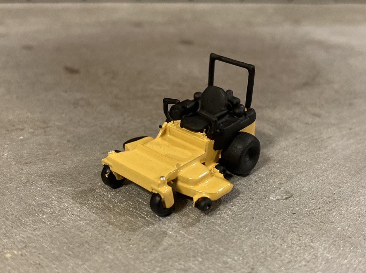 1/64 Scale 3D Printed Zero Turn Lawn Mower Good For Farm Or Diecast