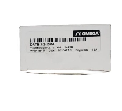 LOT OF 3 NIB OMEGA DRTB-J-2-10PK THERMOCOUPLES TB TYPE J W/FEM