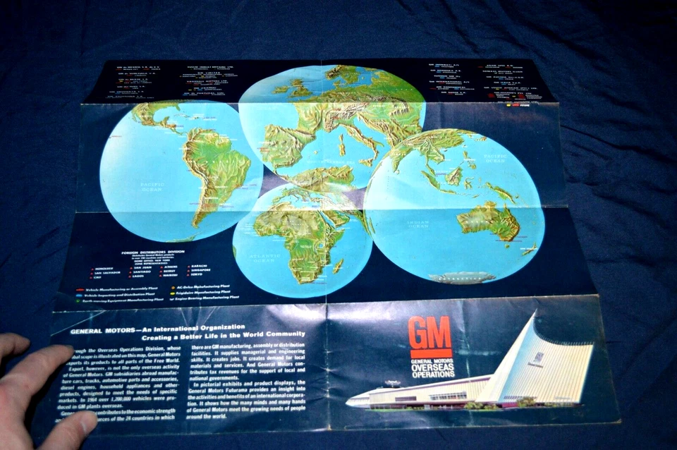 Gm Imports Holden Vauxhall Opel 1965 concesionario original póster anuncio desplegable Foto 2 de 3