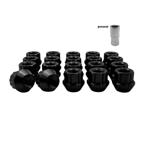 Rison Titanium Lug Nuts Open End Lug Nuts 12 Point GR5 Ti M12 M14 Lug Nut 20PCS - Picture 48 of 79