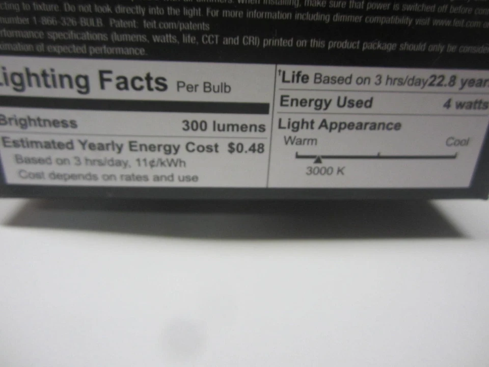 6 pack Feit Enhance LED 35W Watt Light Bulb GU10 Bright  3000k  lumens Dimmable - Image 3 of 4