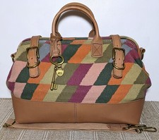 Fossil Maddox Estate large multicoloured doctors style top handle/shoulder bag.
