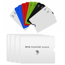 CM RFID Blocking Passport Sleeve Credit Card Cover for Identity Theft Prevent...