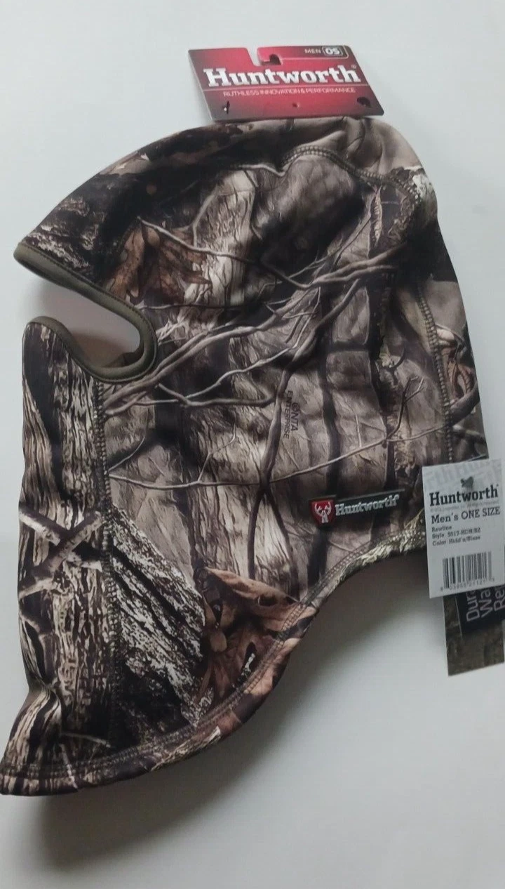Huntworth Performance Reversible Camo/Orange Fleece Balaclava 5517-HD-BZ