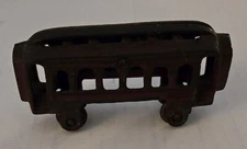 Vintage Red Cast Iron Train Car Hubley Kenton AC Williams