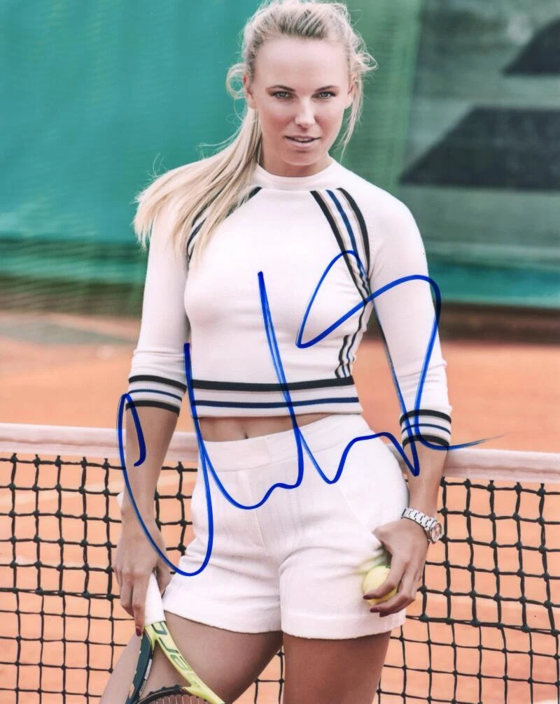 Caroline Wozniacki Tennis Autographed Photos for sale | eBay