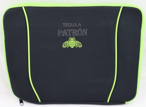 Patron Tequila ~ iPad Tablet Soft Protective Zippered Case Black with Lime Trim