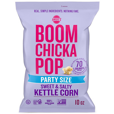 Angie'S  Sweet and Salty Kettle Corn Popcorn, Gluten Free, Party Size 10 Oz.