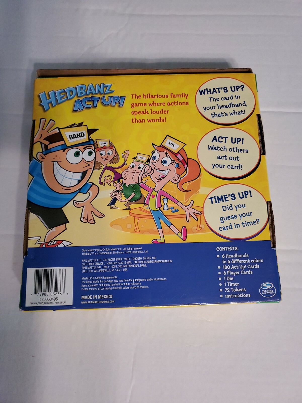Hedbanz Act Up The Fast Acting Family Board Game.Spin Master Games NEW
