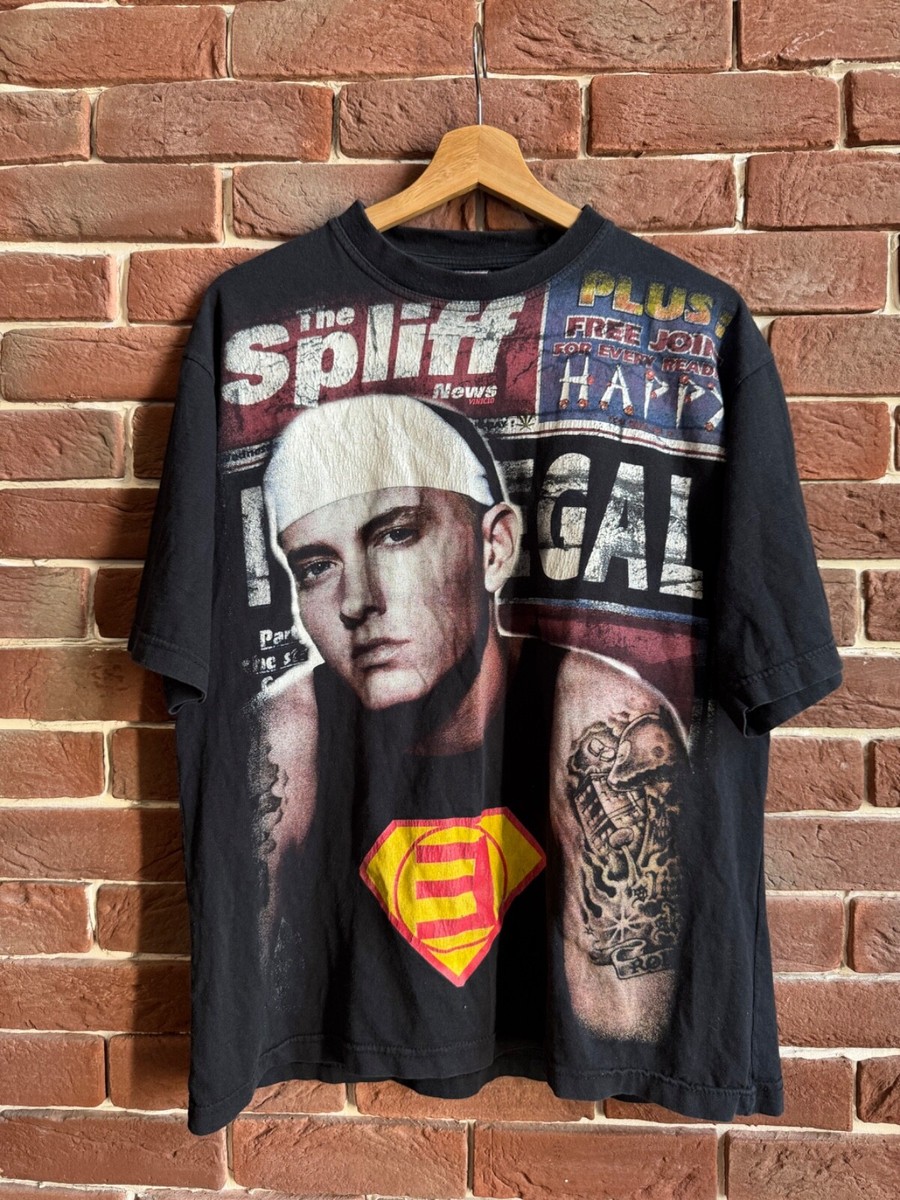 00s Eminem Vintage Rap Tour Tee Hip Hop Rare Band Y2K D12 L | eBay