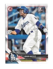 2018 Bowman Paper Prospects  JOHAN MIESES - LOS ANGELES DODGERS - #BP-19