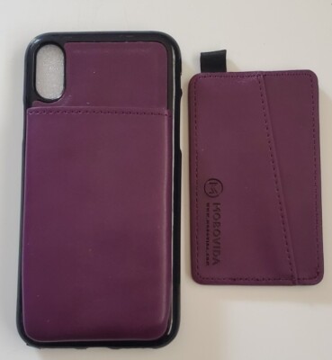 Mobovida iPhone X  PU Leather Wallet Credit ID Card Slot Cover Case 5.8''