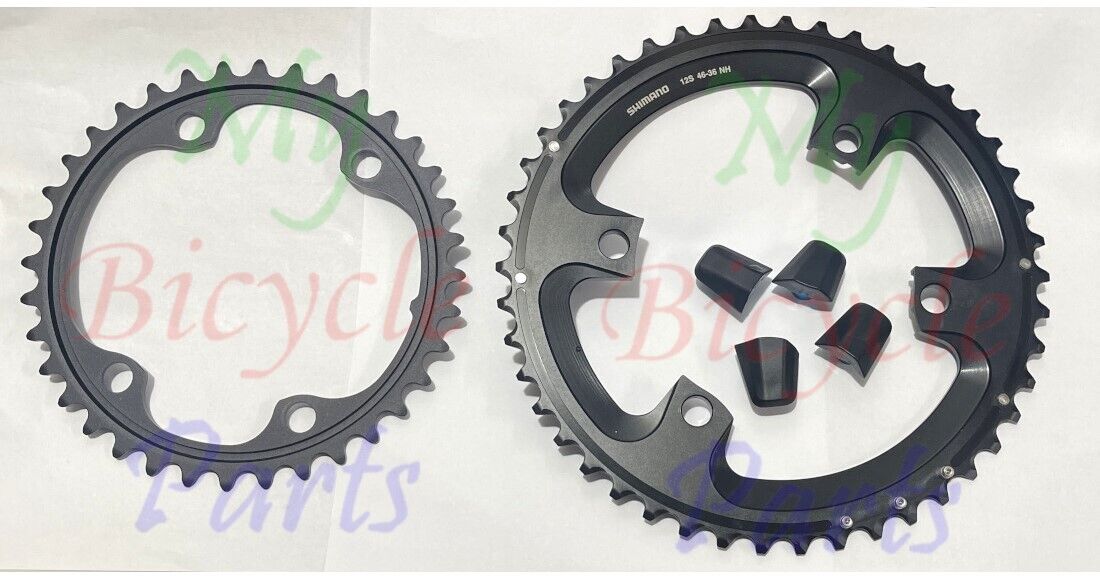 Shimano Ultegra FC-R8100 12 Speed 46T+36T NH Chainring New Take Off READ Shimano Ultegra FC-R8100 12 Speed 46T+36T NH Chainring New Take Off READ