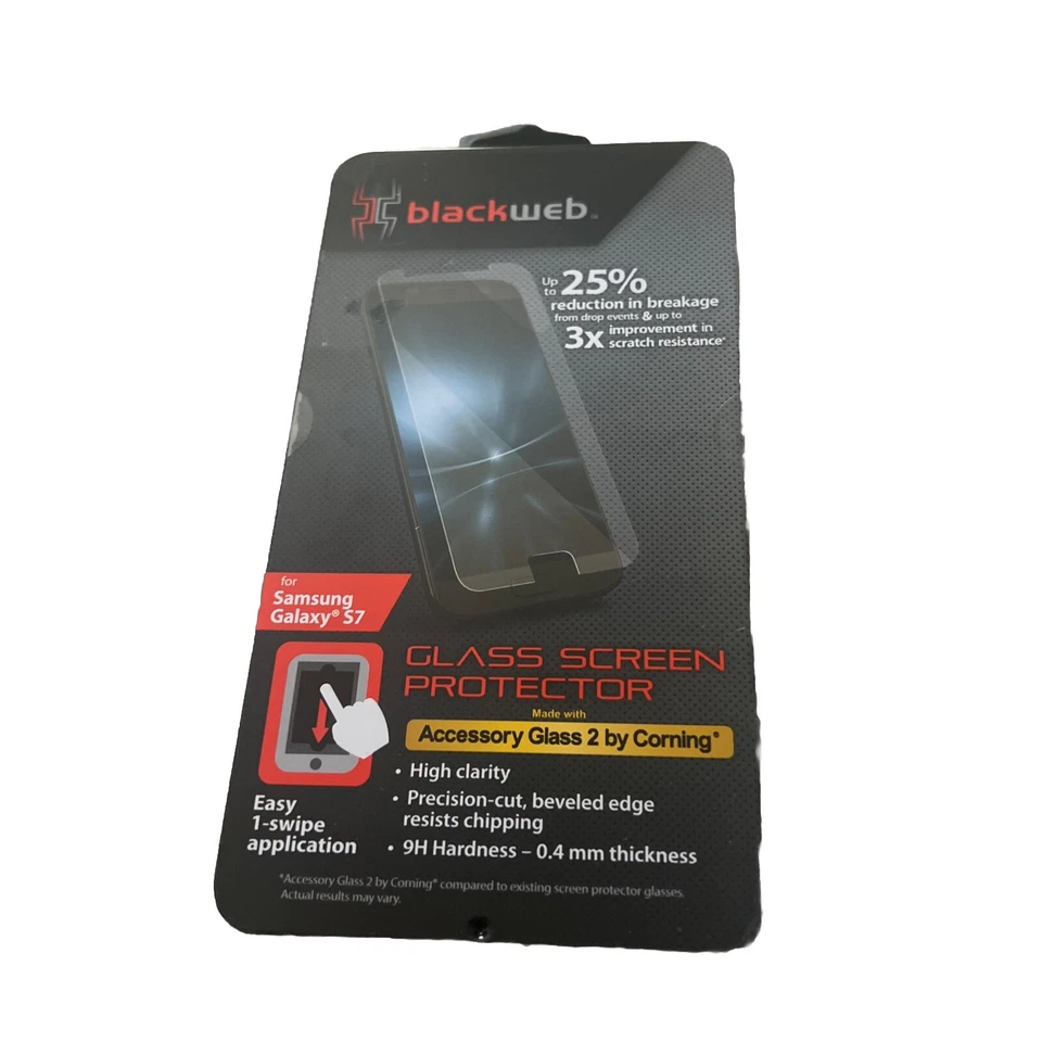 Protector Pantalla Cristal BlackWeb Samsung Galaxy S7 Alta Claridad 0.4mm Grosor Foto 2 de 4