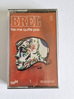 Audiokassette K7 Jacques Brel Verlässt mich nicht Barclay Französisch Neu