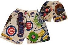 Chicago Cubs Youth White Boxer Shorts