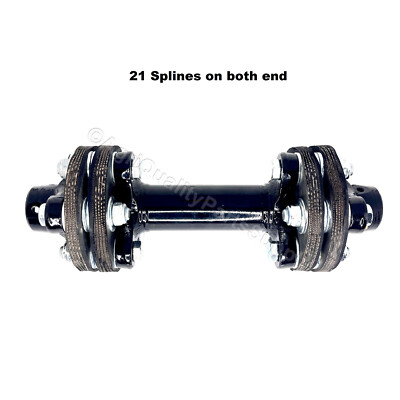 International Super 10'' Double Flex Coupler Shaft 17-1/4'' with 21 Spline Ends