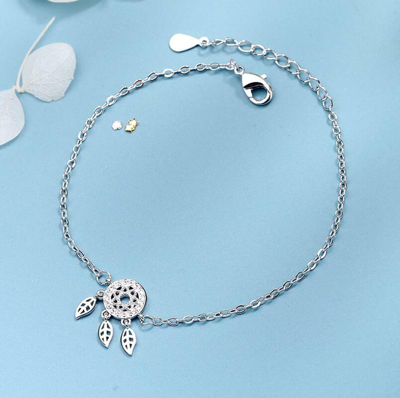 Dreamcatcher Charm Silver SP Foot Ankle Bracelet Chain Anklet