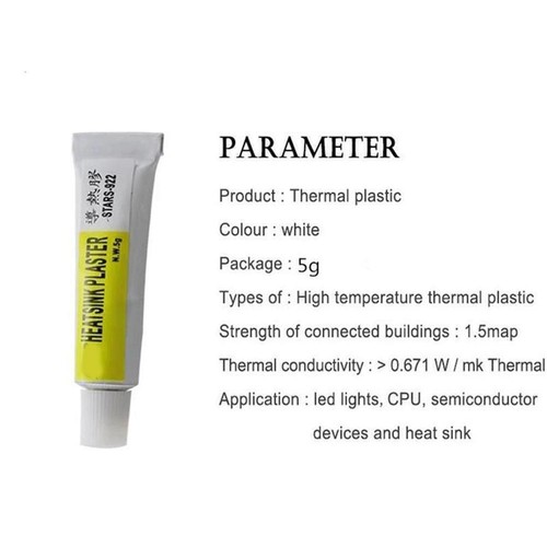 Heatsink Thermal Grease Paste Compound CPU Cooler Silicone N6Y6 Cooling L9A0 - Picture 10 of 11