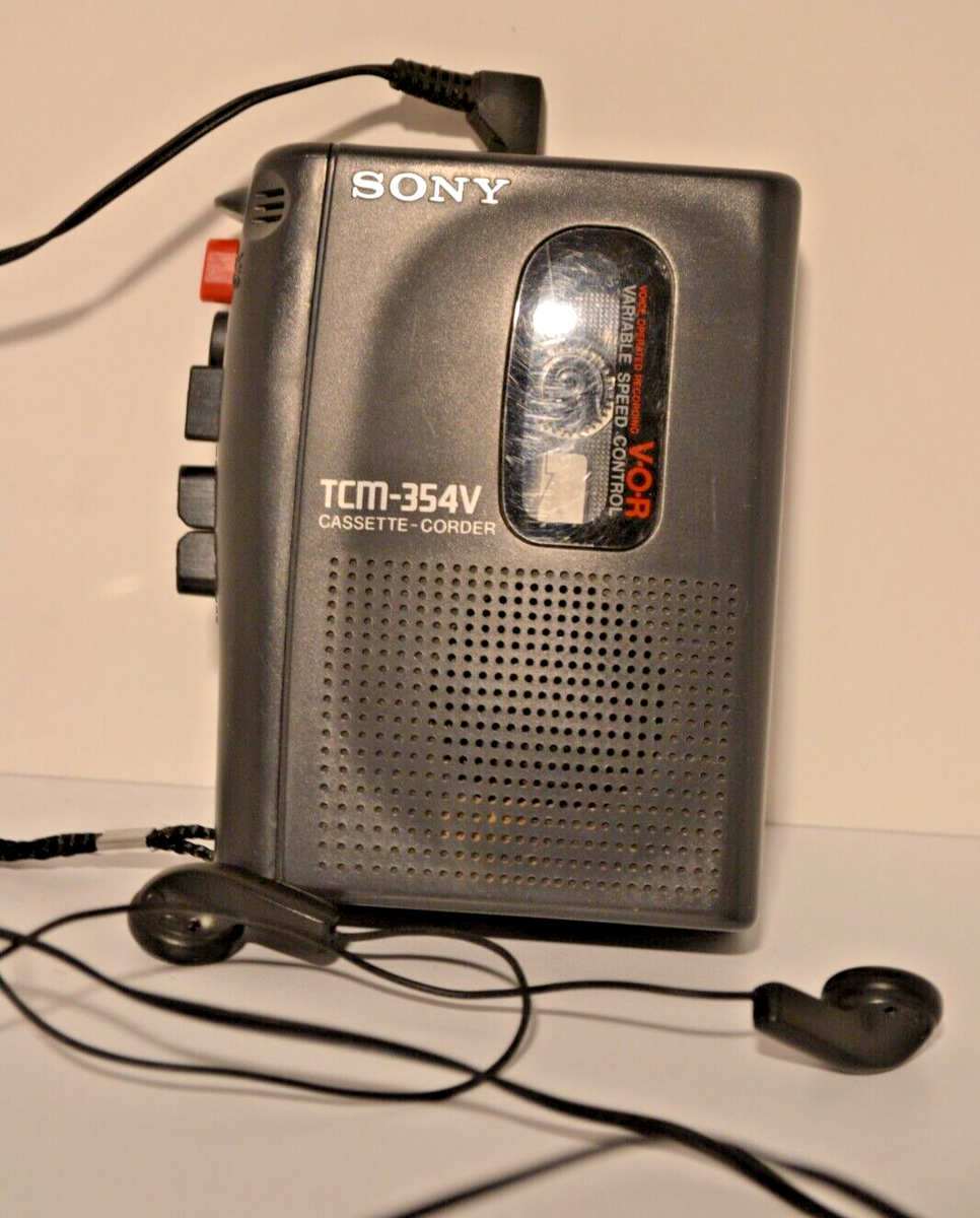 貴重 ノベルティ SONY AUDIO CASETTE ソニー パブミラー Sony TCM-354V Cassette-Corder - TESTED/WORKING | eBay