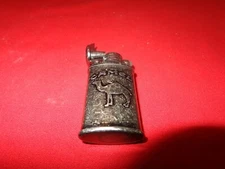 VINTAGE CAMEL FLINT & FLUID LIGHTER NEVER USED SILVER TONE METAL VERY NICE # 477