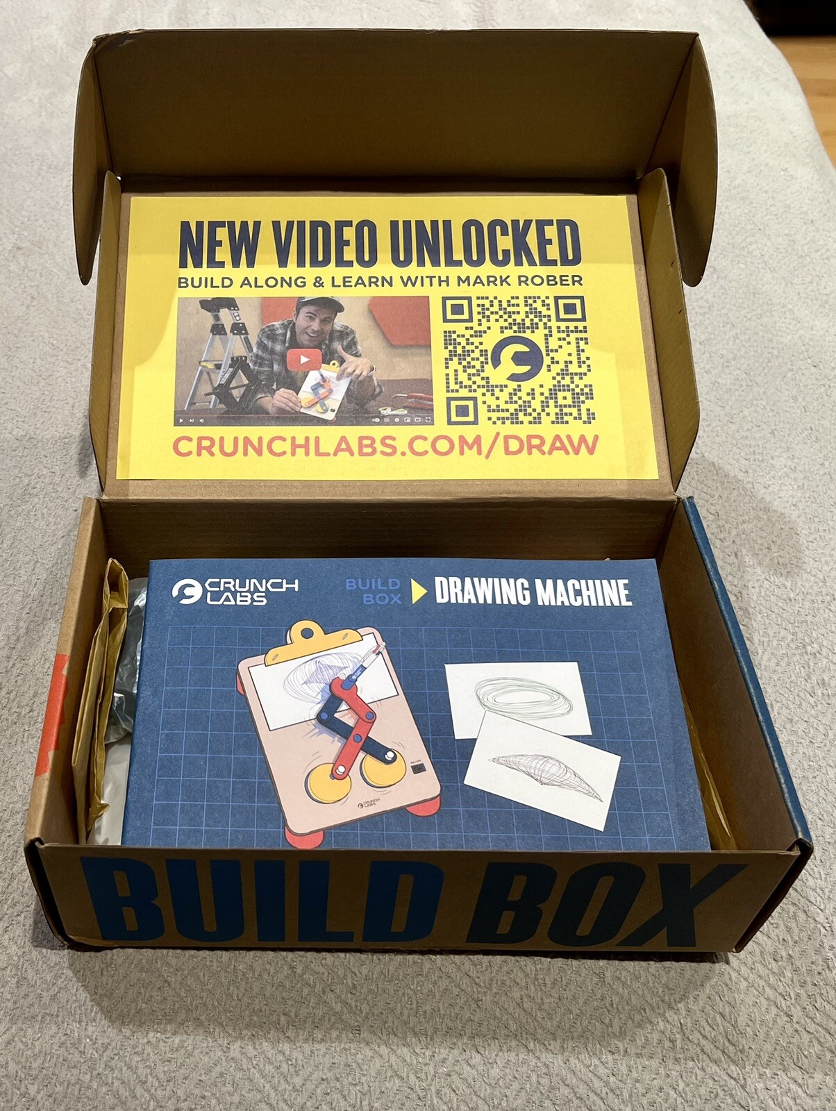 Mark Rober Crunch Labs Build Box Drawing Machine Kit New, Never Used