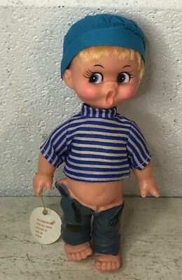 Vintage Creative Creations Hong Kong Boy Surprised Look Pants Falling Down Doll