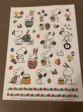 PEANUTS  EASTER  STICKERS - 29 COLORFUL STICKERS - BUY MORE AND SAVE