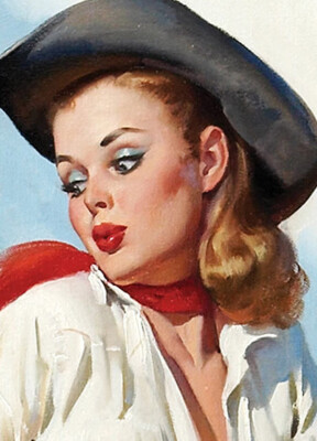 1960s Gil Elvgren PinUp Girl Poster 