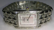 Solid 18k white gold concord veneto womens diamond watch 66.7 grams 6-1/4" wrist