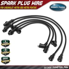 5pcs Spark Plug Wire Set For Chevrolet Metro 1998-2000 Geo Metro Pontiac Firefly