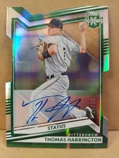Thomas Harrington 2022 #/50 Elite Extra Edition #36 Green Status Die-Cut 