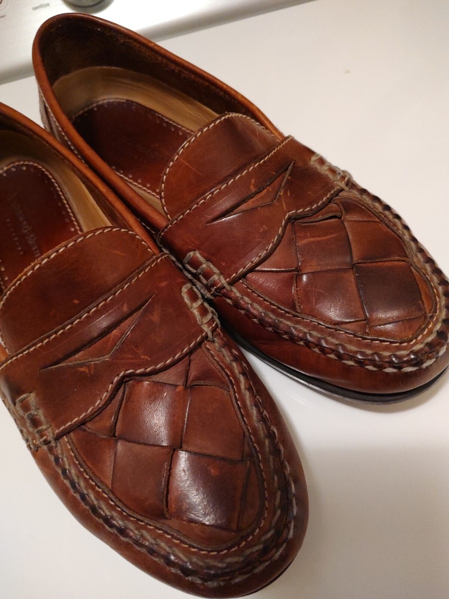 JOHNSTON&MURPHY Mens Shoes 9.5 M PASSPORT BROWN YACHT  display picture 3