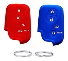 Silicone Key Fob Cover Case fit for Lexus RX350 ES350 IS250 GX460 Red Blue