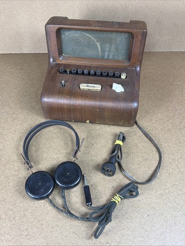 VTG BOGEN Tube Communo Phone Model IIX Wooden David Bogen Co New York USA RARE!